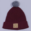 Insignia Beanie Maroon Grey