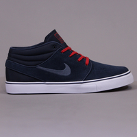 Nike Stefan Janoski Shoes Mid Navy,  Slate and University Red