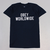 Obey Corner Block T Shirt Navy