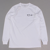 Polar Fill Logo Behind The Curtain Longsleeve T Shirt White Black Blue