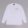 Polar Fill Logo Mesh Long Sleeve T Shirt White