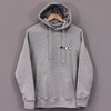 Stussy Public Enemy Back Print Hoodie - Grey Heather