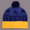 Stussy Retro Star Pom Beanie Blue