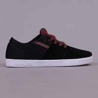 Supra Stacks Black Burgundy White