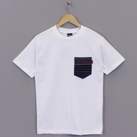 The Quiet Life Flax Linen Pocket T Shirt - White
