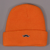 The Quiet Life Moustache Beanie Orange