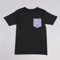 The Quiet Life Paisley Pocket T Shirt Black