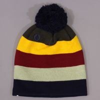 Volcom Story Stripe Bobble Hat Navy