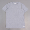 Wood Wood Basic T Shirt Grey Melange