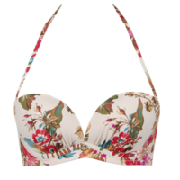 Birds of Paradise Bandeau Plunge Bra - Paradise