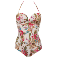 Birds of Paradise Plunge Swimsuit - Paradise