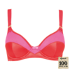 Colour Clash Half Padded Bra - Colour Clash
