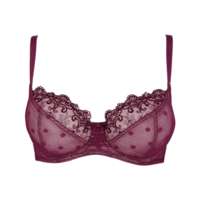 Femme Fatale Non Padded Bra - Plum