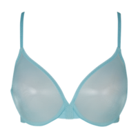 Glossies Sheer Moulded Bra - Aqua