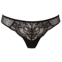 Gossard Everyday Lacey Thong - Black