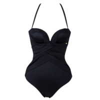 Sienna Bandeau Plunge Swimsuit - Black