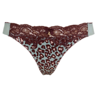 Wild Print Thong - Jade