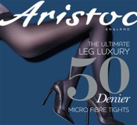 50 Denier Mircrofibre Opaque Tights - Black