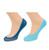 Colourful Footsie 2 Pair Pack - Blue & Turquoise - Blue/Turquoise