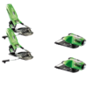 Look Pivot 14 2014 Ski Bindings 130mm Brake In Kiwi Green