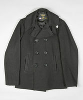 Fidelity USN Wool Lined Pea Coat Black