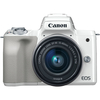 Canon EOS M50 Mirrorless Digital Camera with EF-M 15-45mm camera Kit - White