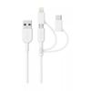 ANKER PowerLine II 3-in-1 (Lightning,  Type-C,  Micro) Cable (0.9M) A8436H21 - White