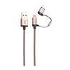 Verbatim Sync & Charge 2 in 1 Micro USB and Lightning Cable (0.3m) 64993 - Pink