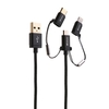 Verbatim Sync & Charge 3 in 1 Micro USB / Lightning / Type C Cable (1.2m) 65385 - Black