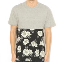 10 Deep Raise Up Split Tee Heather Grey