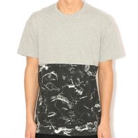 10 Deep Raise Up Split Tee Heather Grey