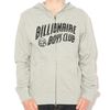 BBC L/S Arch Logo Zip Front Hoody Heather Grey