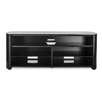Alphason FW1350SBBLK Audio Visual Stand For TVs Up To 60",  Black Finish