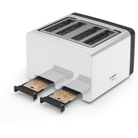Beko TAM4341W 4 Slice Toaster,  White