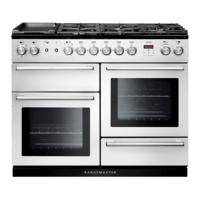 Rangemaster 106110 (NEX110DFFWH/C) NEXUS 110cm Dual Fuel Range Cooker,  White/Chrome