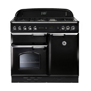 Rangemaster 107010 CLAS100DFFBL/C Classic 100 Dual Fuel Range Cooker,  Black/C