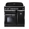 Rangemaster 68350 (CLAS90ECBL/C) CLASSIC 90cm Ceramic Range Cooker,  Black/Chrome