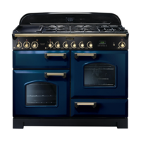 Rangemaster CDL110DFFRB/B (112920) 110cm CLASSIC DL DF Fuel Range Cooker,  Regal B/Brass