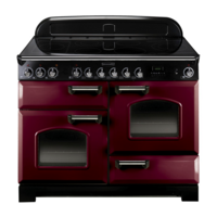 Rangemaster CDL110ECCY/C CLASSIC DELUXE 110cm Ceramic Range Cooker,  Cranberry/C