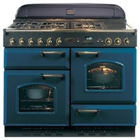 Rangemaster CLAS110LPFRB/B CLASSIC 110cm LPG Range Cooker,  Blue/Brass