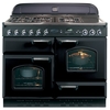 Rangemaster CLAS110NGFBL/C CLASSIC 110cm Gas Range Cooker,  Black/Chrome