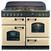 Rangemaster CLAS110NGFCR/B CLASSIC 110cm Gas Range Cooker,  Cream/Brass