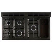 Rangemaster CLAS110NGFCY/C CLASSIC 110cm Gas Range Cooker,  Cranberry/chrome