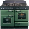 Rangemaster CLAS110NGFRG/C CLASSIC 110cm Dual Fuel Range Cooker,  Green/Chrome