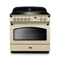 Rangemaster CLAS90FXEICR/B Classic FX 90cm Induction Cooker,  Cream,  Brass
