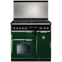 Rangemaster CLAS90LDFRG/C CLASSIC Lidded 90cm Dual Fuel Range Cooker,  Green