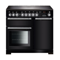 Rangemaster EDL100EIBL/C (117340) Encore Deluxe 100cm IND Range Cooker,  Black/Chrome