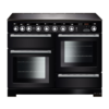 Rangemaster EDL110EIBL/C (117380) Encore Deluxe 110cm IND Range Cooker,  Black/Chrome