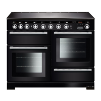 Rangemaster EDL110EIBL/C (117380) Encore Deluxe 110cm IND Range Cooker,  Black/Chrome