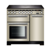 Rangemaster EDL90EIIV/C (117320) Encore Deluxe 90cm Induction Range Cooker,  Ivory/Chrome